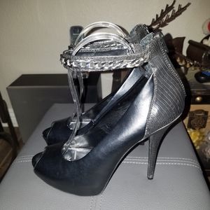 JLO strappy high heels